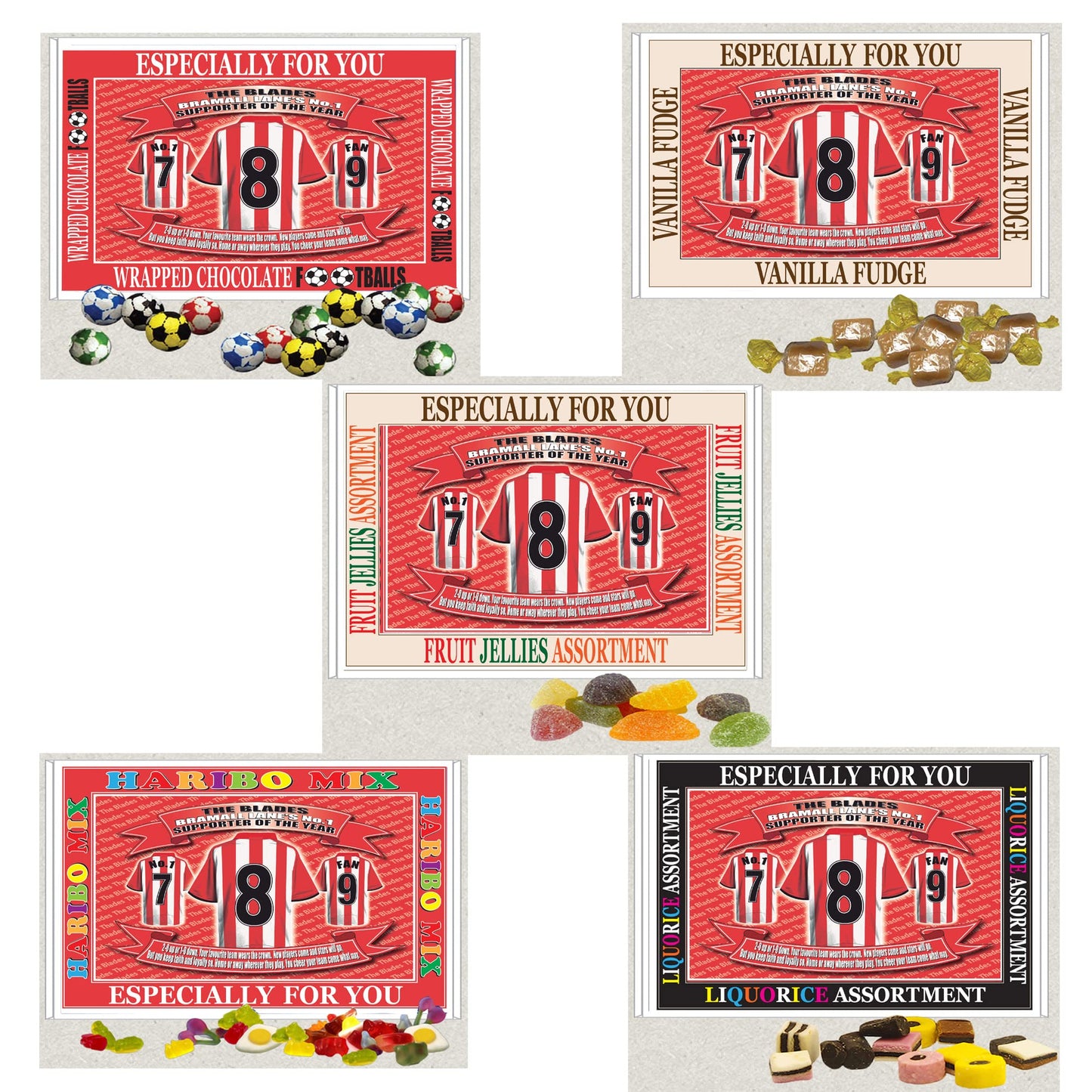 Sheffield U Football Shirt Gift Boxed Sweets