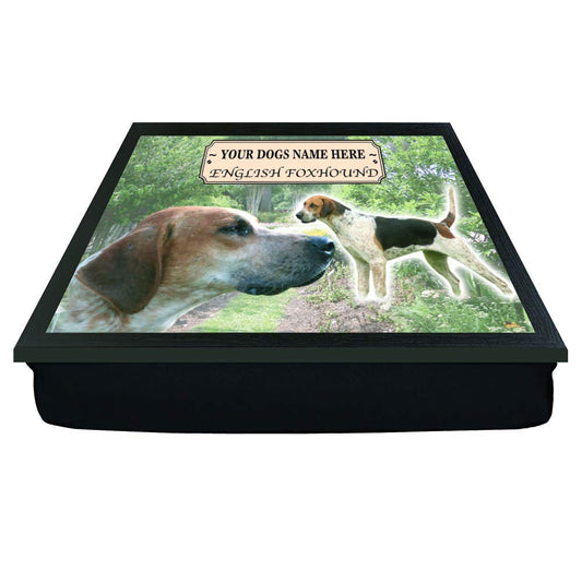 English Foxhound Personalised Dog Breed Gift Lap Tray