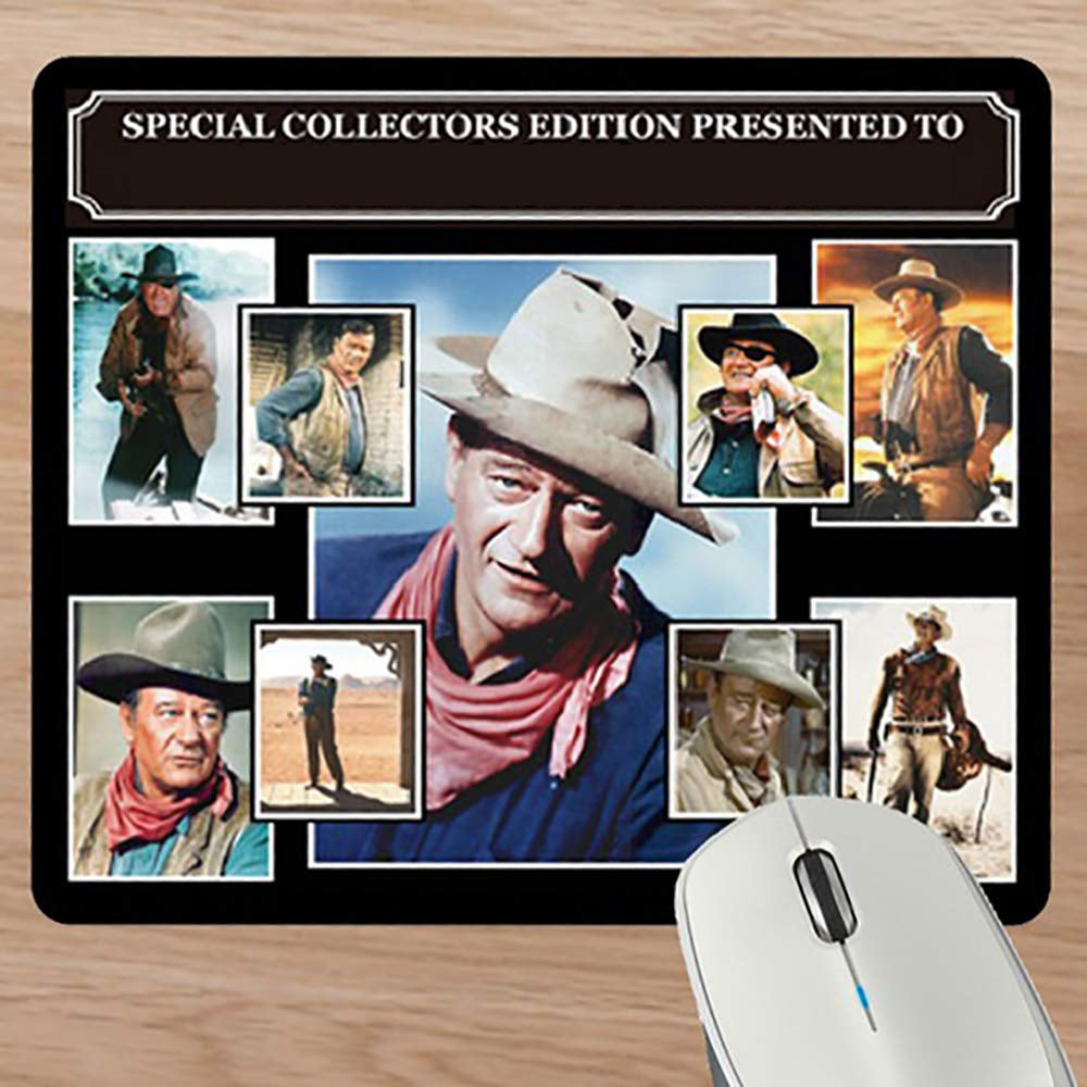 John Wayne Personalised Icon Mouse Mat Gift