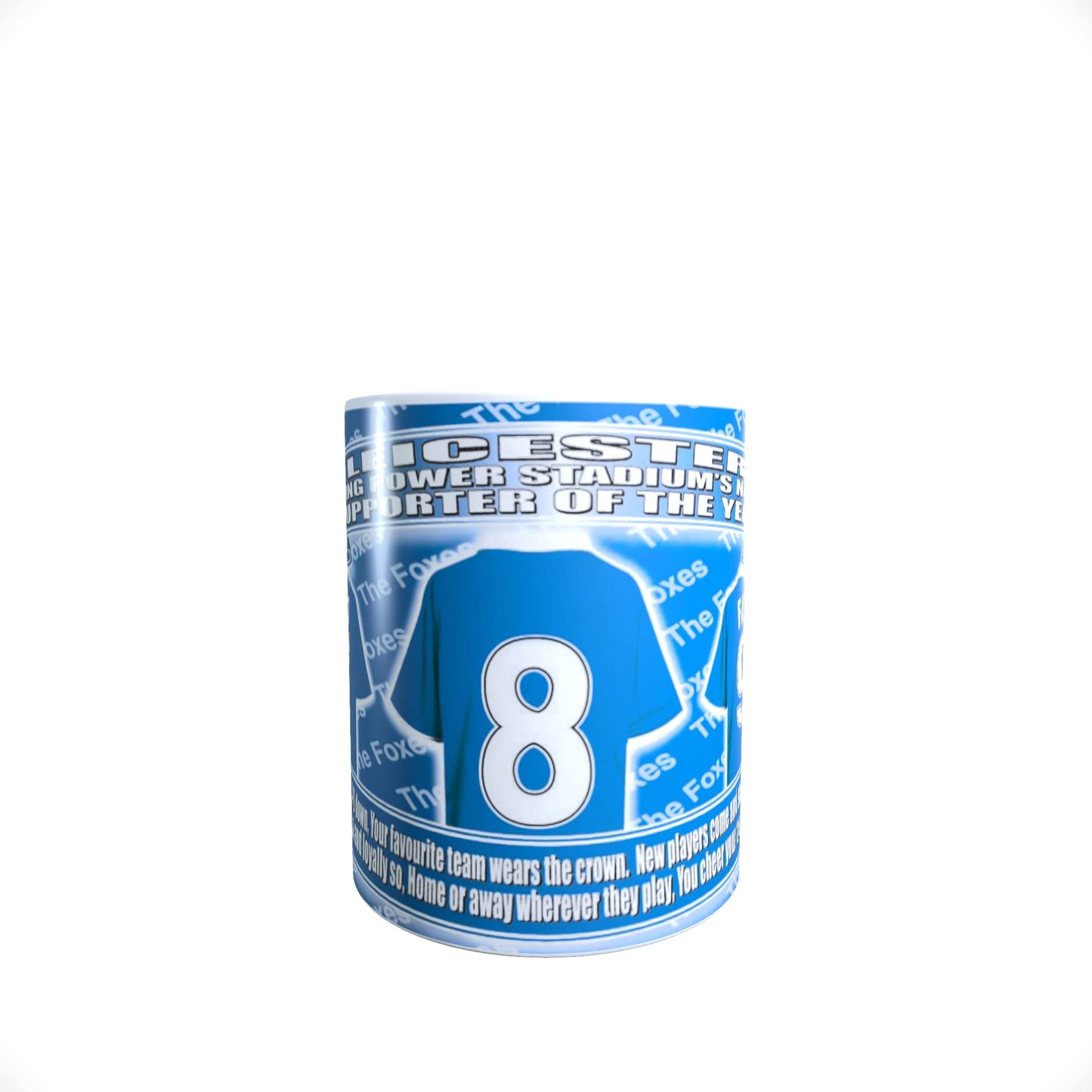 Leicester Football Team Shirt Mug Gift with Chocolate Footballs