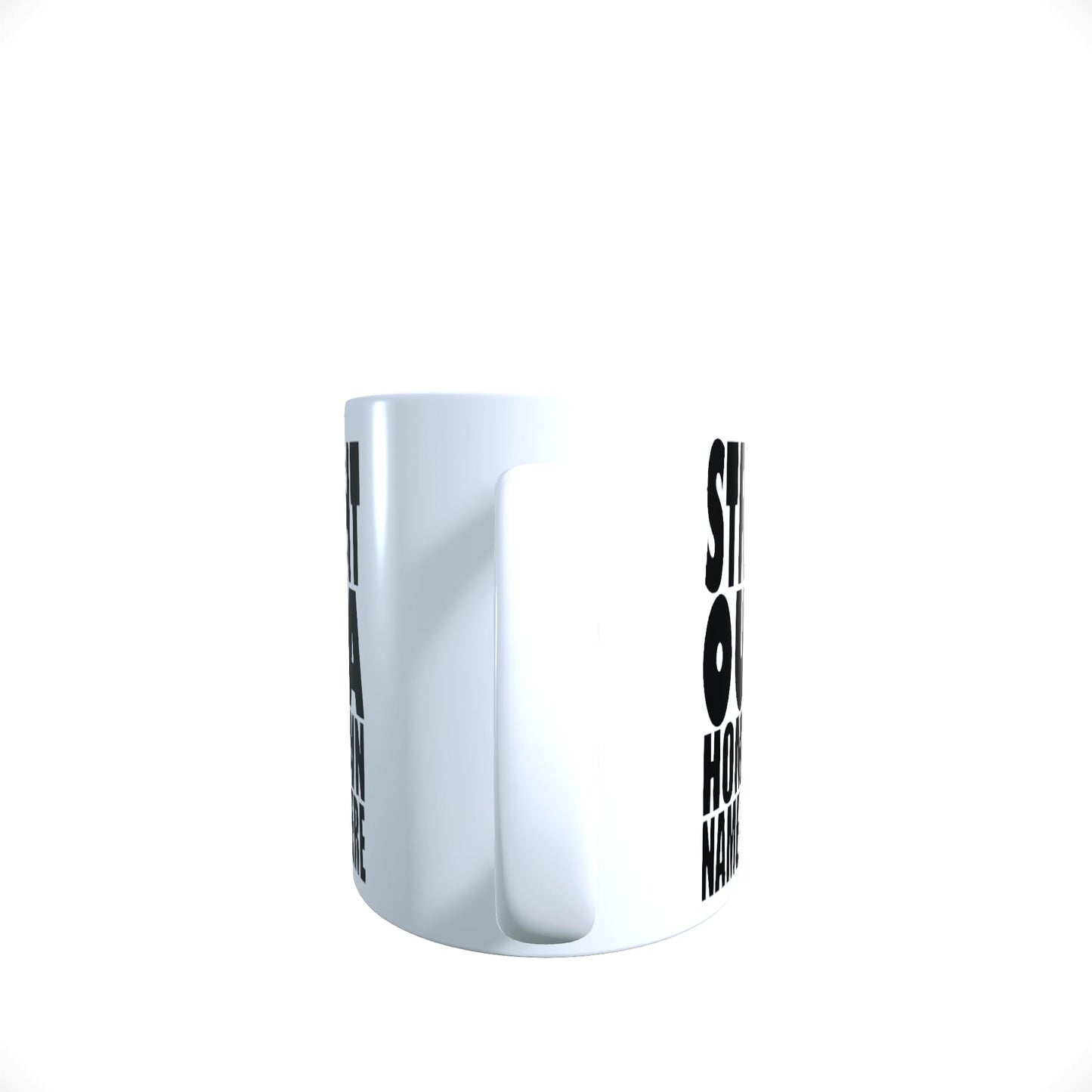 Straight Outta Personalised Home Town Novelty Slogan Mug Gift
