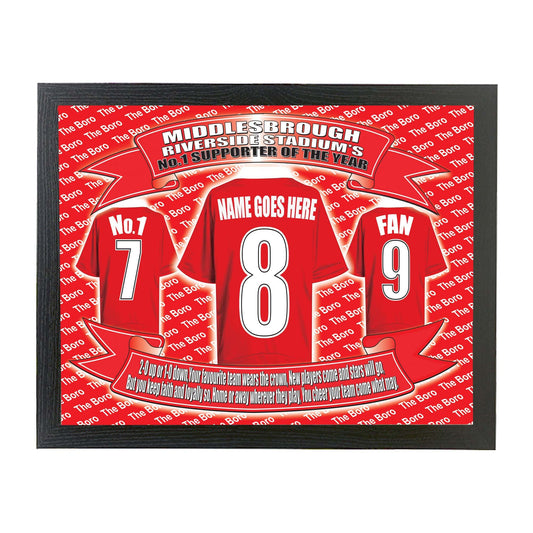 Middlesbrough Football Shirt Personalised Picture Gift