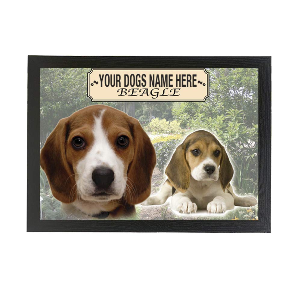 Beagle Personalised Dog Breed Gift Lap Tray