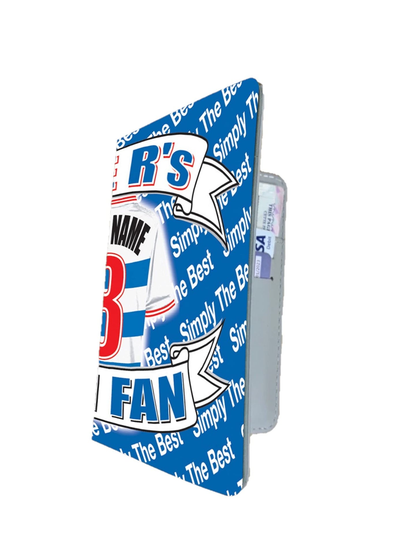 Queens PR The Rs Football Shirt Travel Passport Holder Case Gift Present