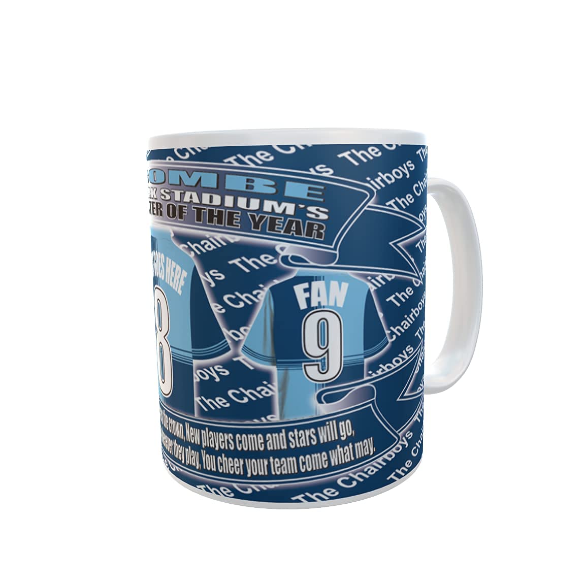 Wycombe Personalised Football Shirt Mug Gift