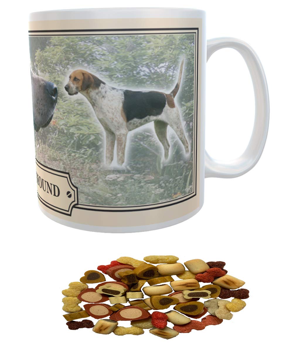 English Foxhound Dog Breed Gift Mug with Treats