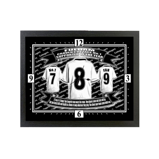 Fulham Football Shirt Clock Gift Present