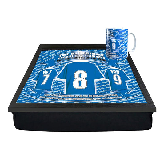 Cardiff Football Club Shirt Lap Tray And Mug Gift Set