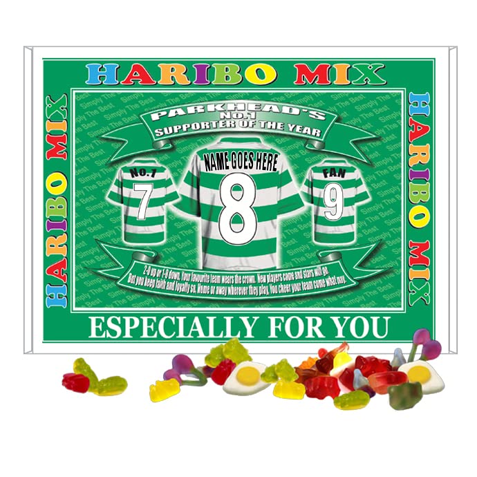 The Celts Football Shirt Personalised Gift Boxed Sweets