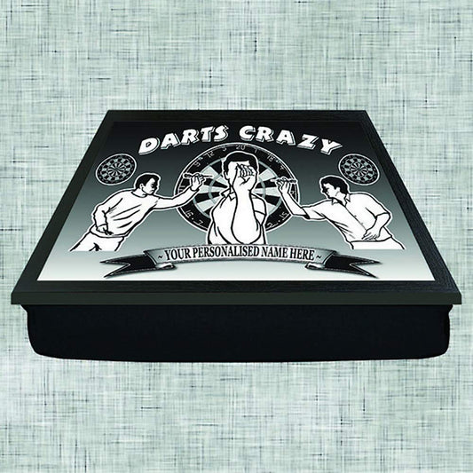 Darts Crazy Personalised Lap Tray Gift