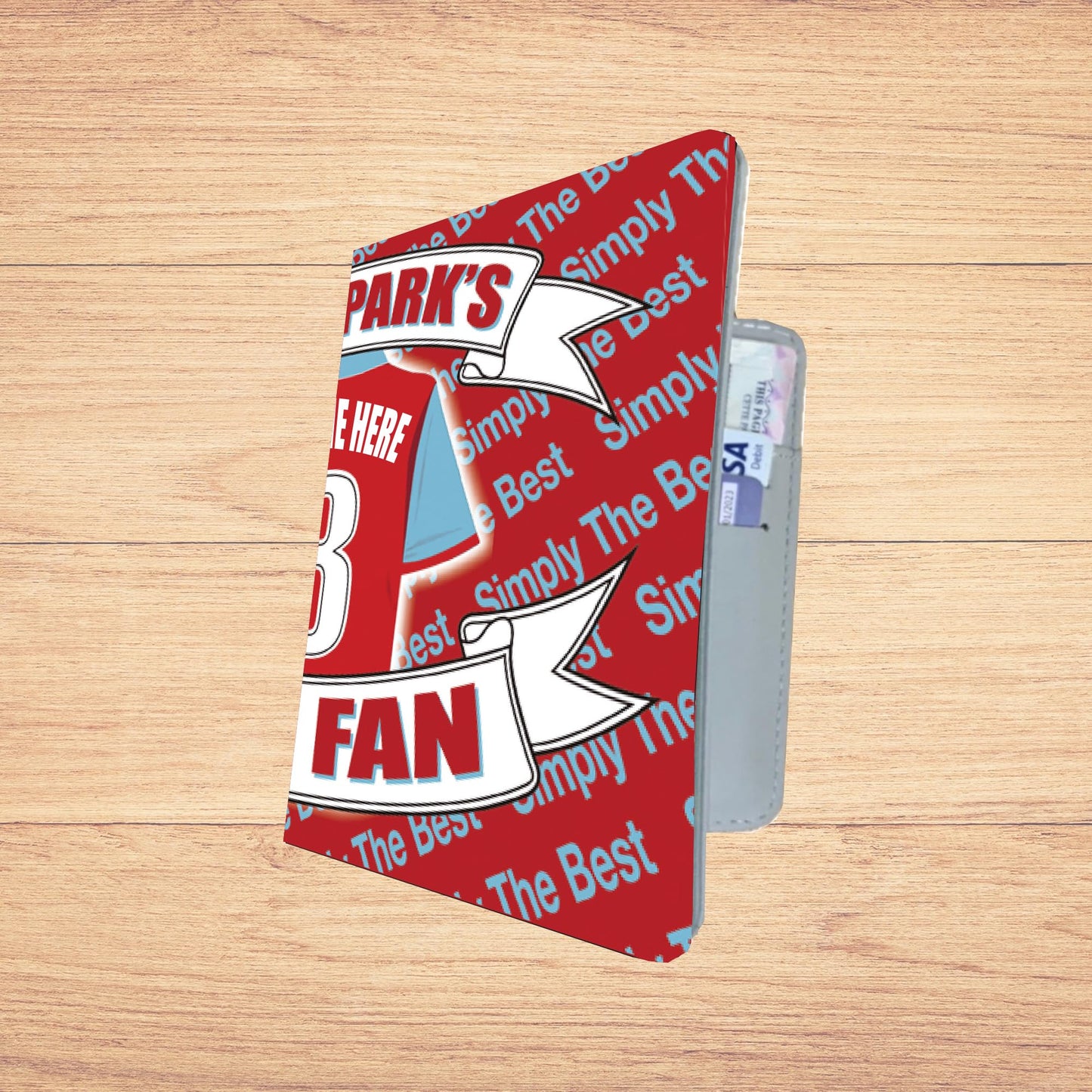 The Villa Personalised Football Team Shirt Travel Passport Holder Team-Aston Case Gift Present