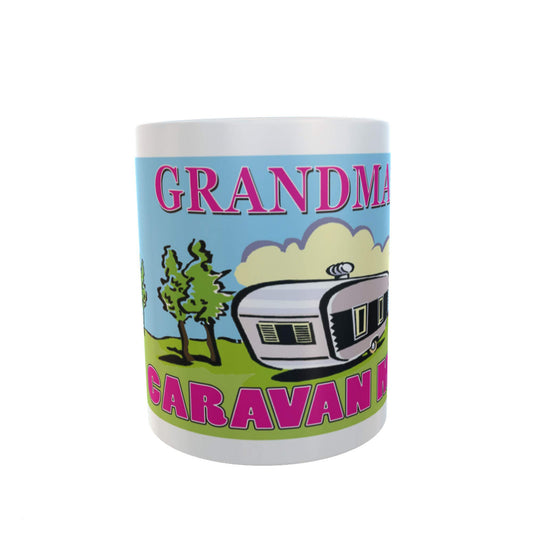 Grandma's Home is Where You Park It Personal Ceramic Caravan Mug Gift