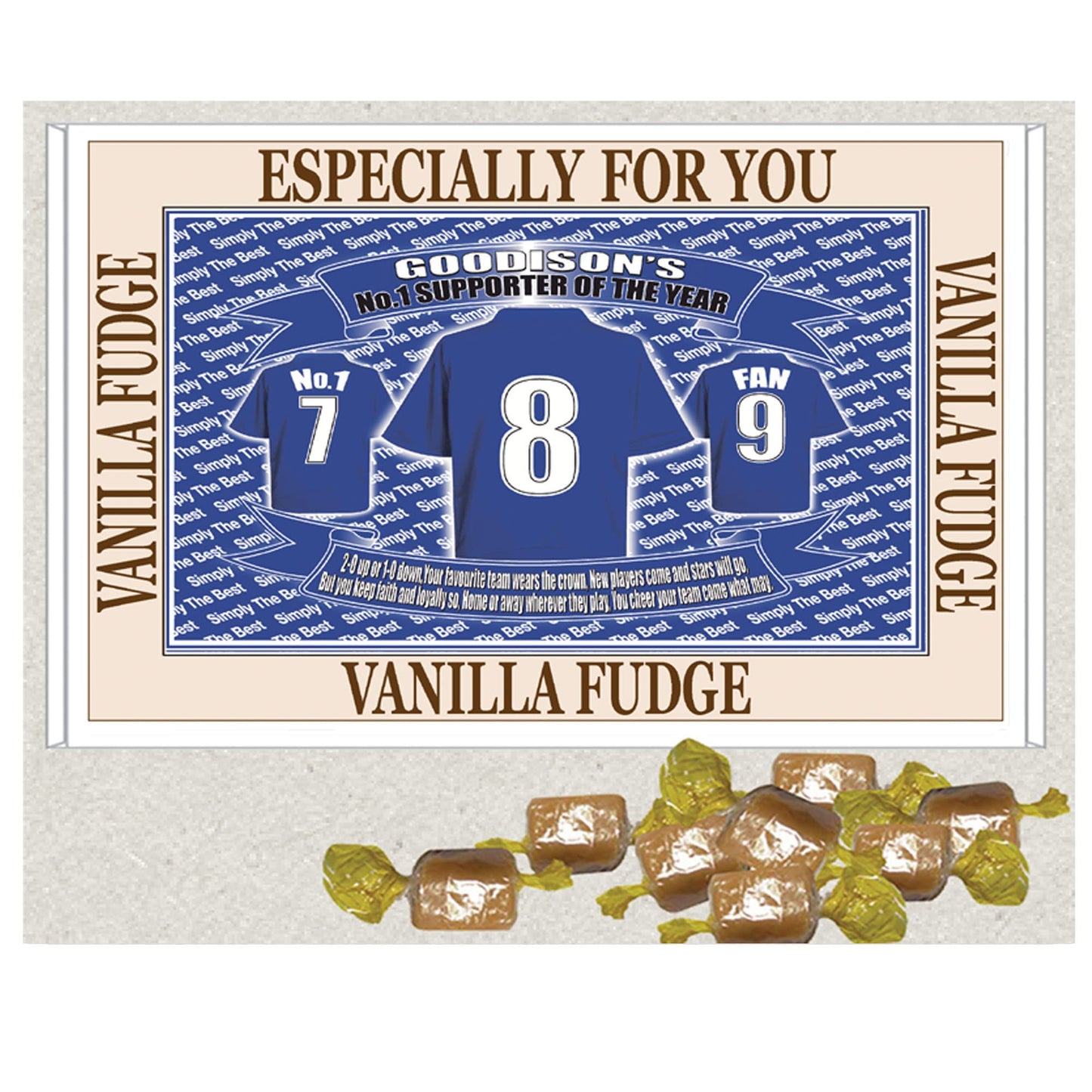 The People's Club Football Shirt Gift Boxed Sweets Team-Everton
