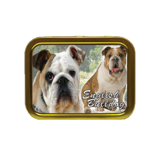 English Bulldog Dog Breed Tobacco Tin & Products Gift