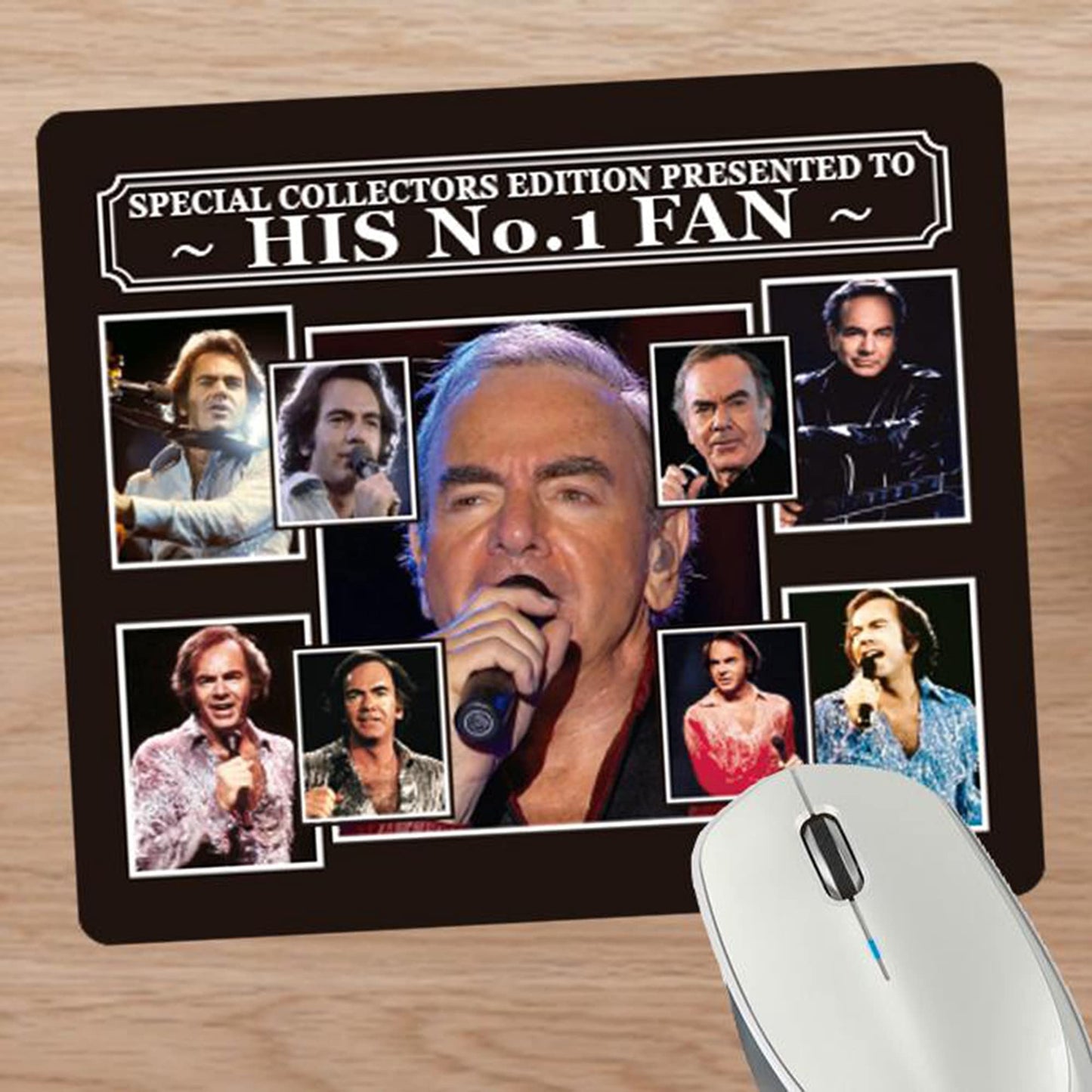 Diamond The-Jazz-Singer His No.1 Fan Mouse Mat Gift Neil