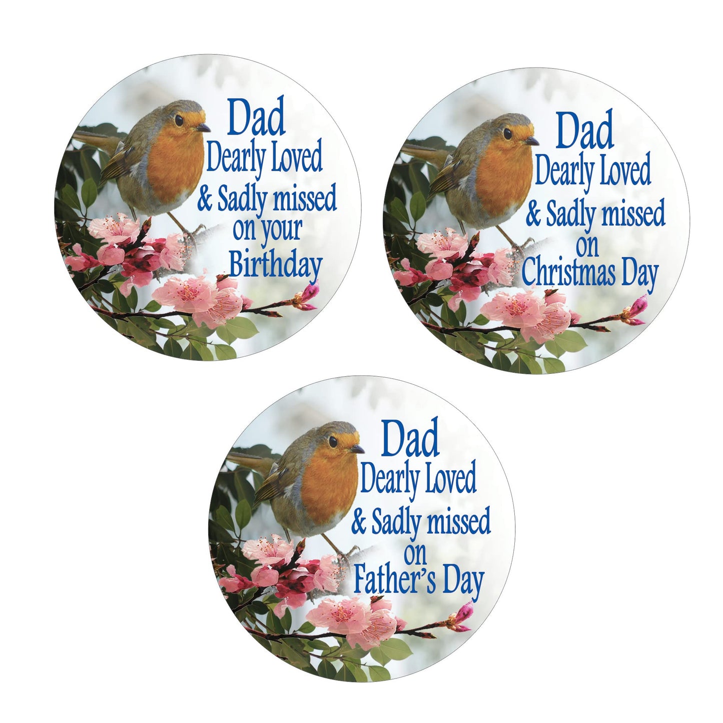 Robin Remembrance Dad – Granddad – Pops – Son – Brother - Uncle Memorial Ceramic Hanging Decoration For Any Occasion - Father’s Day - Birthday - Christmas