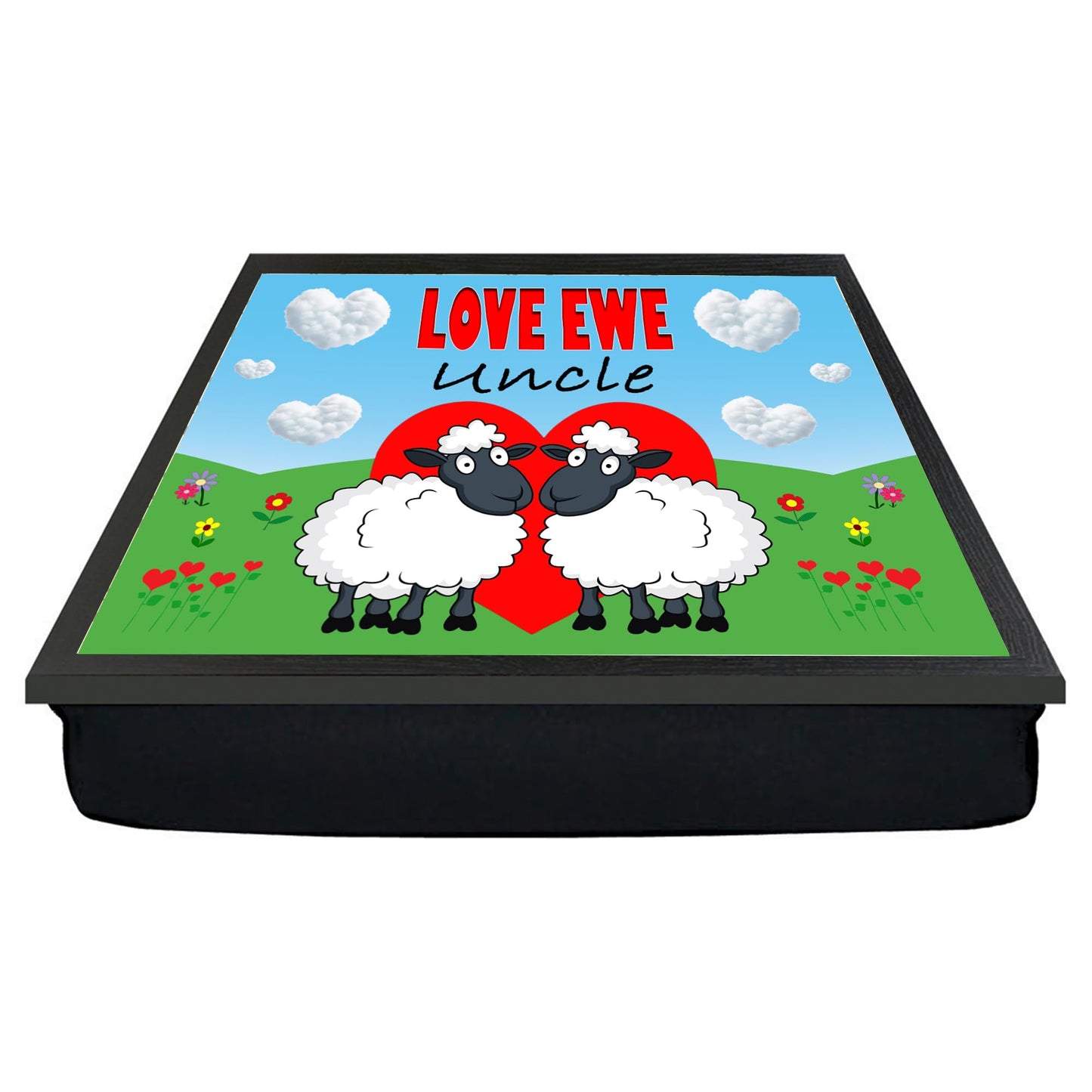 Love Ewe Uncle Male Cute Sheep Cushioned Lap Tray Gift Present