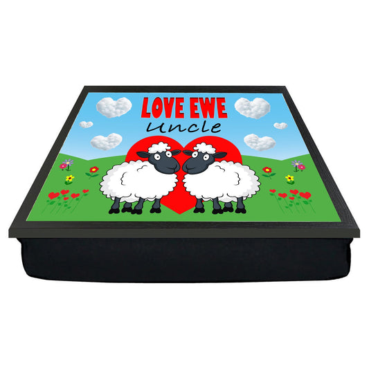 Love Ewe Uncle Male Cute Sheep Cushioned Lap Tray Gift Present