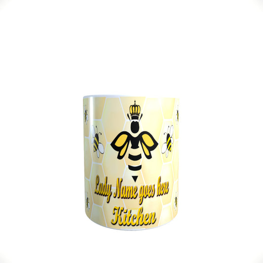 Lady Bee Personalised Honeycomb Mug Gift