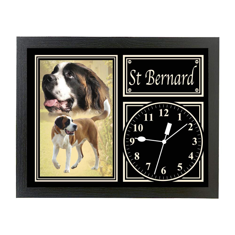 St Bernard Dog Breed Gift Clock