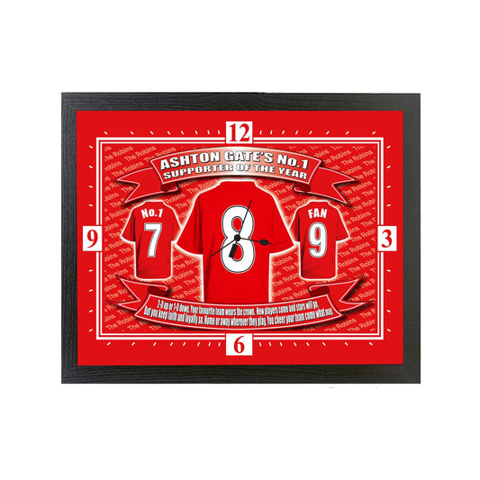 Bristol City Football Shirt Clock Gift Present