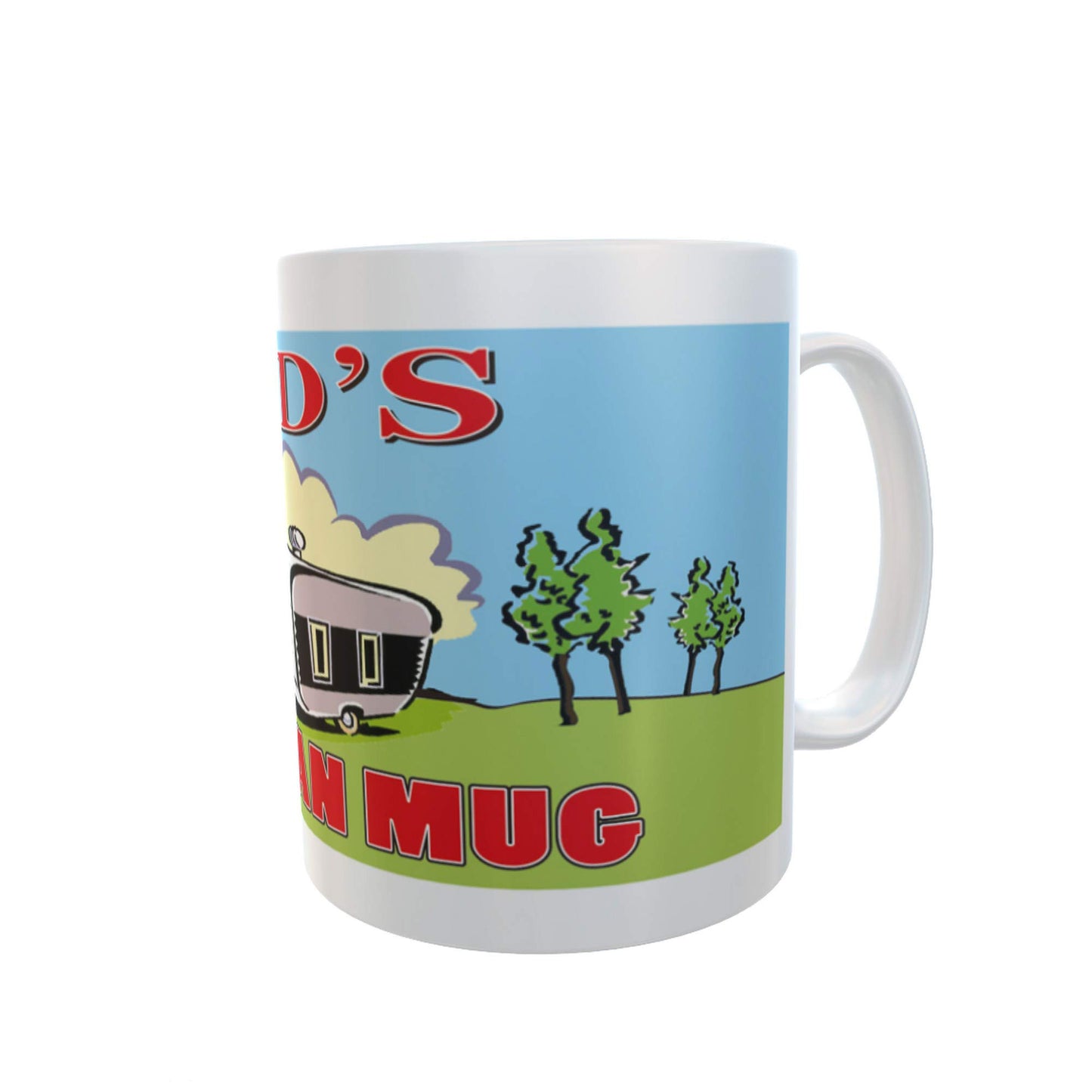 Dad's Home is Where You Park It Personal Ceramic Caravan Mug Gift