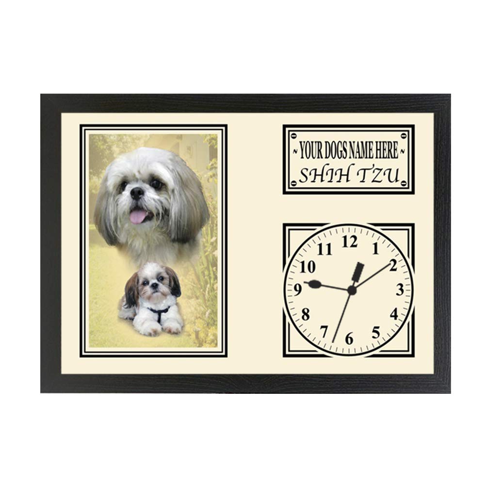 Shih Tzu Personalised Dog Breed Gift Clock