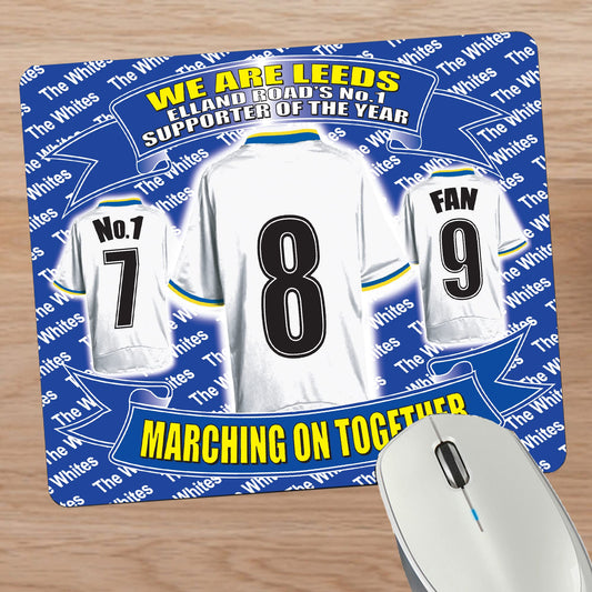 Leeds U Football Shirt Mouse Mat Gift