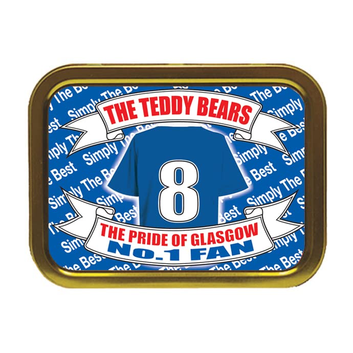 Glasgow The Teddy Bears Football Shirt Personalised Tobacco Storage Tin & Products Gift Present