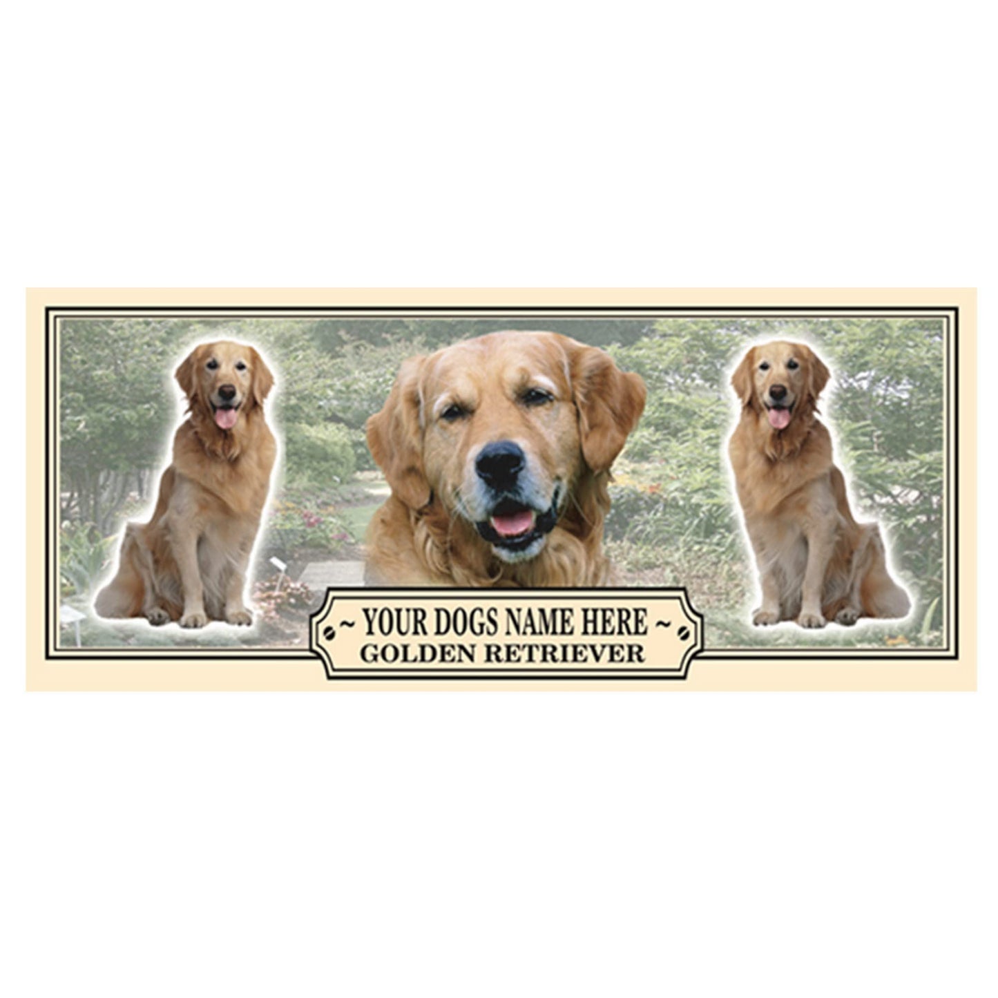 Golden Retriever Personalised Dog Breed Mug Gift with Dog Treats