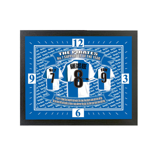 Bristol R Football Shirt Personalised Clock Gift Present