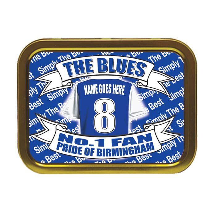 Birmingham Football Shirt Personalised Tobacco Storage Tin & Products