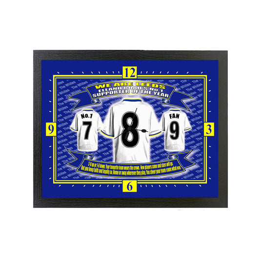 Leeds U Football Shirt Clock Gift Present