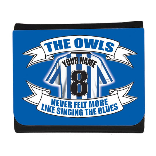 Sheff Wed Personalised Football Shirt Money Wallet Gift