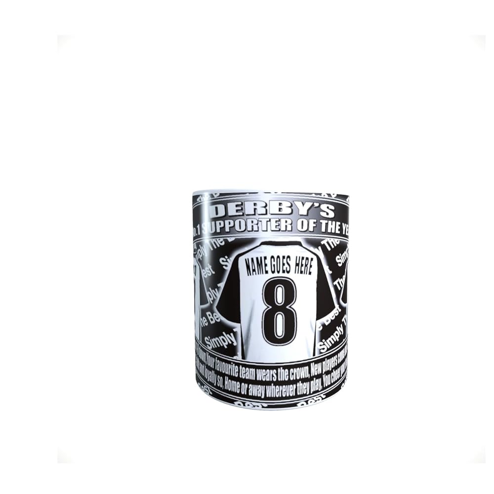 Der(by) Personalised Football Shirt Lap Tray And Mug Gift Set