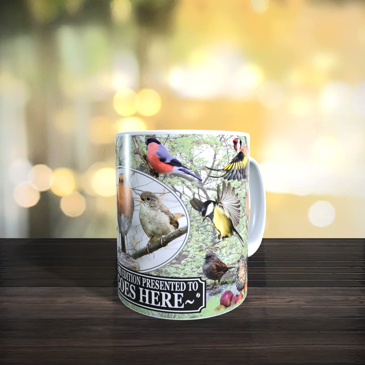 British Garden Birds Personalised Mug Gift