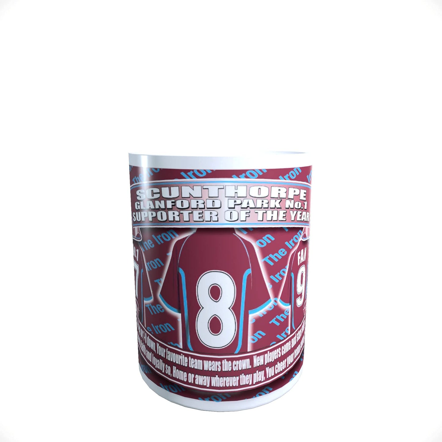 Scunthorpe Football Shirt Ceramic Money Box Gift