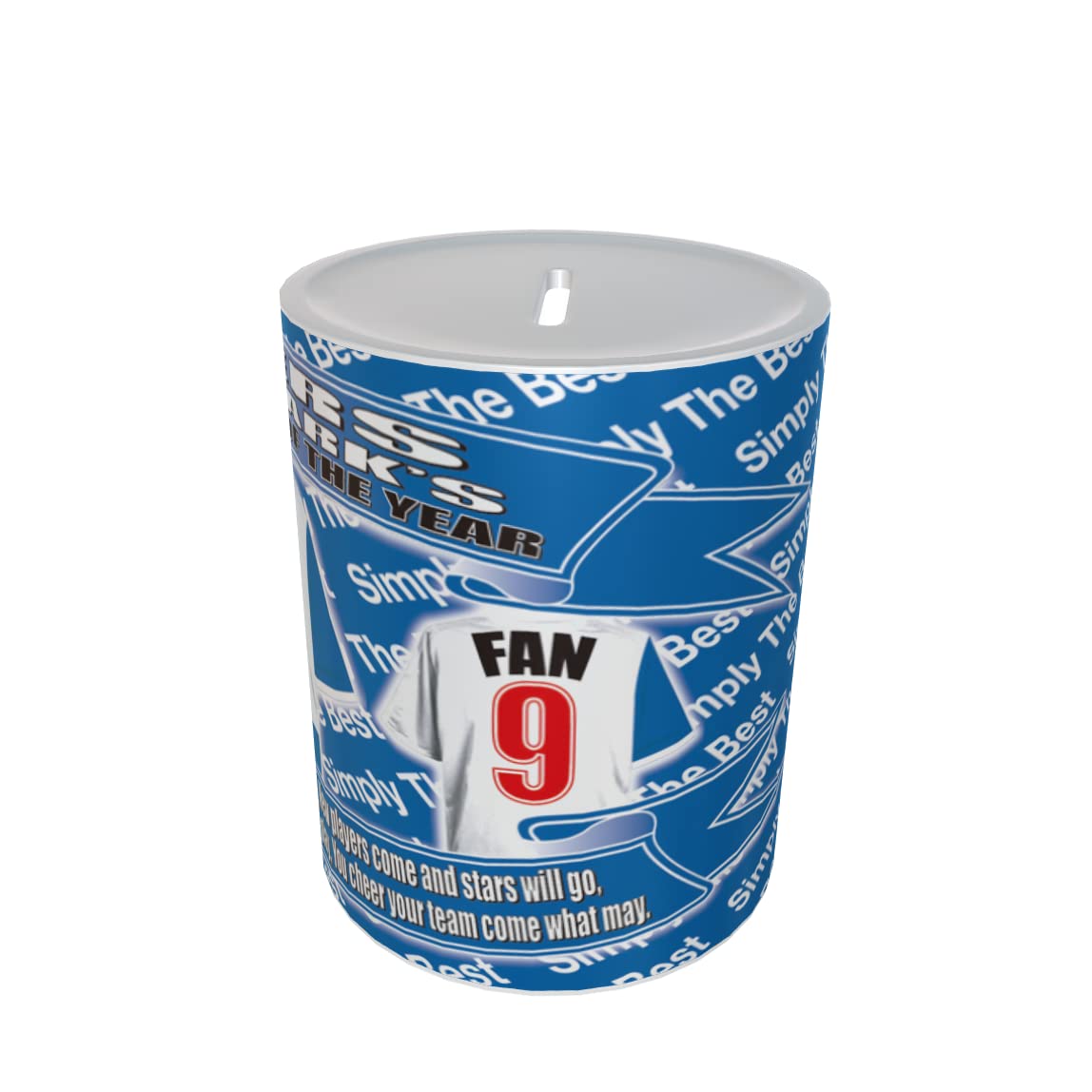 Blackburn Football Shirt Personalised Ceramic Money Box Gift
