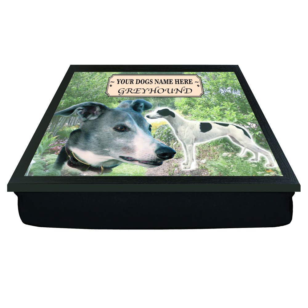 Greyhound Personalised Dog Breed Gift Lap Tray