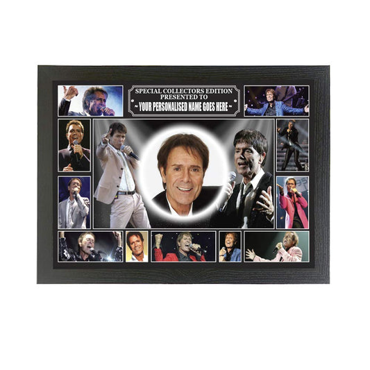 Cliff Richard personalised icon framed picture gift