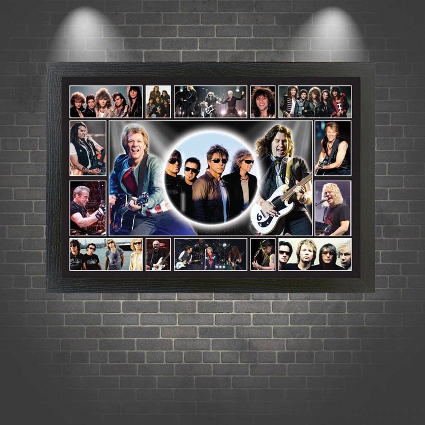 Jon Bongiovi Framed Wall Hanging Picture Gift