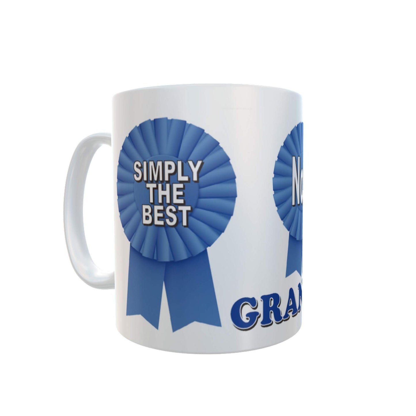 Simply The Best Grandad Ceramic Rosette Gift Mug
