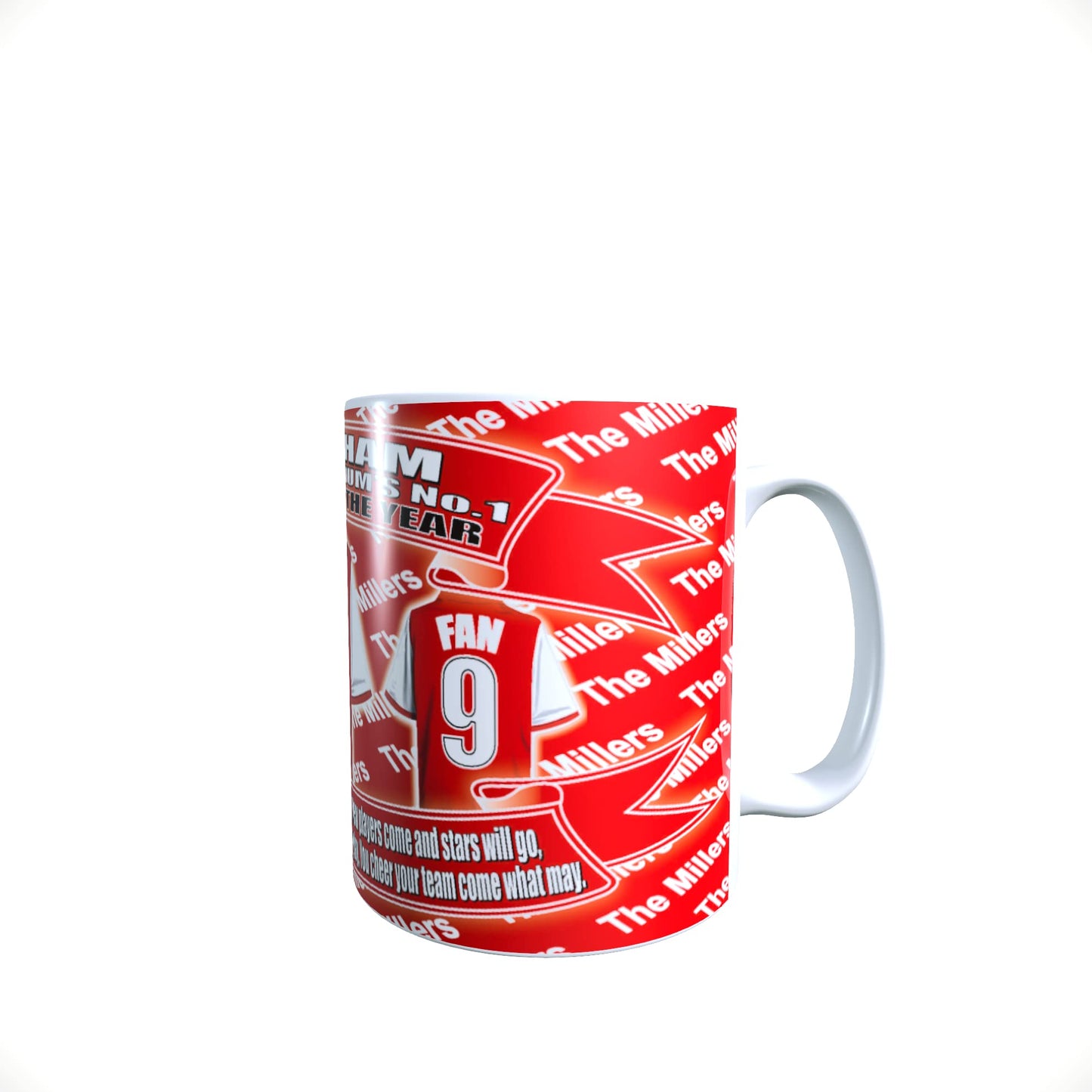 Rotherham Football Team Shirt Personalised Mug Gift with Chocolate Footballs