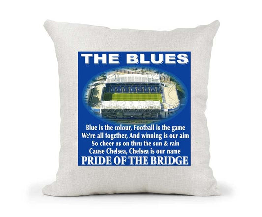 Chelsea Football Anthem Song Chant Cushion Cover Gift