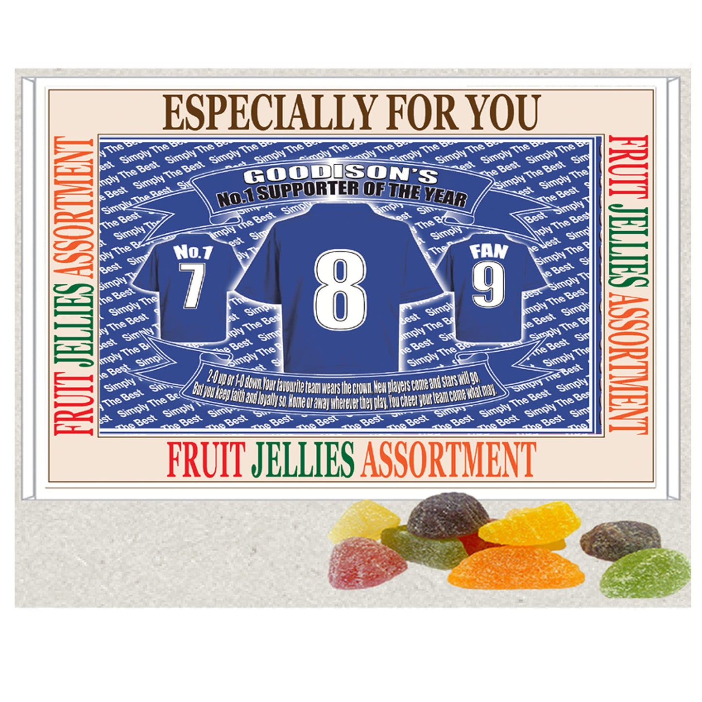 The People's Club Football Shirt Gift Boxed Sweets Team-Everton