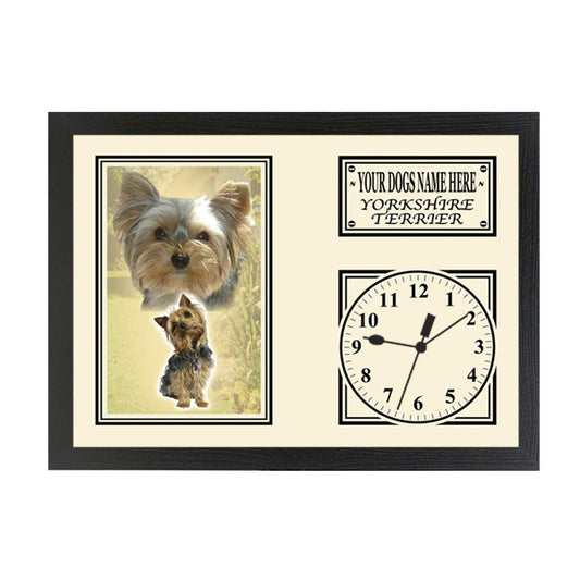 Yorkshire Terrier Personalised Dog Breed Gift Clock