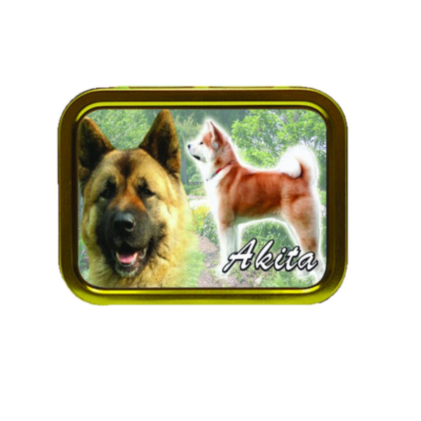 Japanese Akita Dog Breed Tobacco Storage Tin & Products
