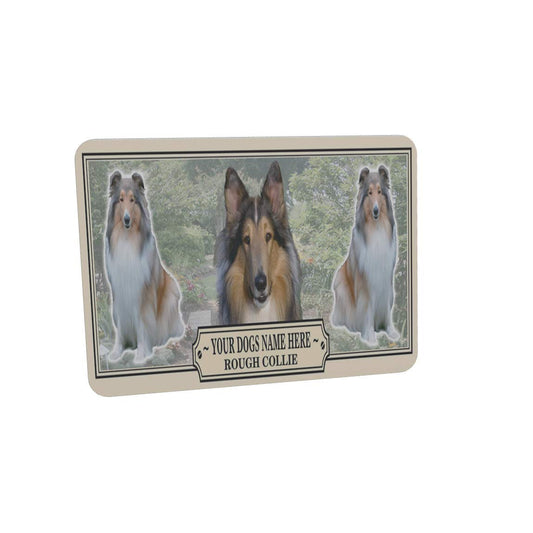 Rough Collie Personalised Dog Breed Mouse Mat Gift