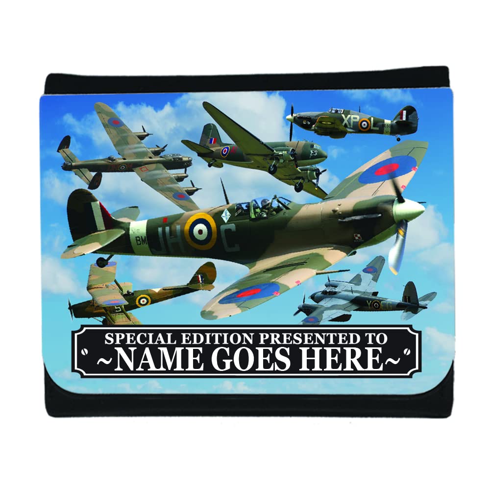 Spitfire, Lancaster and War Planes Personalised Souvenir Wallet Gift