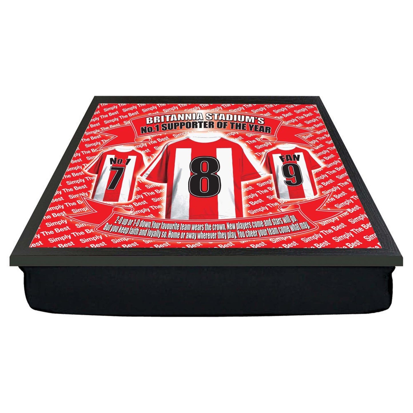 Stoke Football Shirt Lap Tray Gift